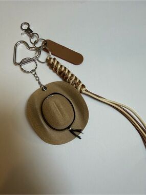 Cowboy / Cowgirl Hat Keychain or Bag Charm NWOT